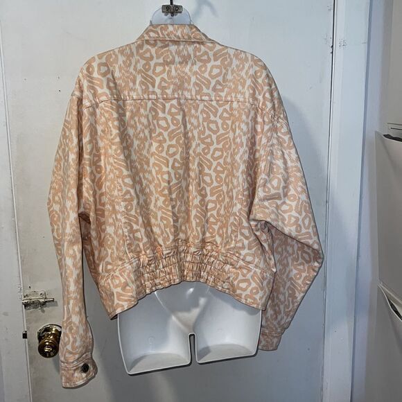 ANTHROPOLOGIE Pilcro Printed Trucker Jacket-L - Picture 5 of 10